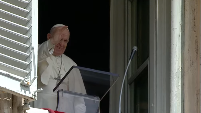 El Papa, en la ventana