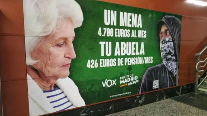 La Iglesia de Madrid, contra los carteles xenófobos de VOX