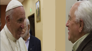 El Papa y José Luis Caravias