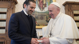El Papa y Hariri