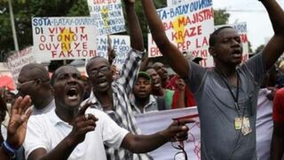 Protestas en Haití