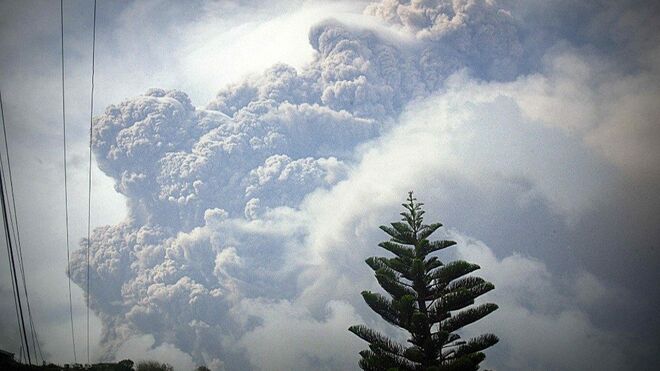 Erupción del volcán La Soufrière
