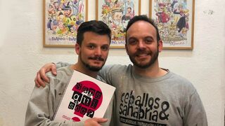 Dos artistas, Ceballos y Sanabria.