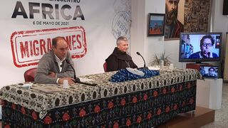 Santiago Agrelo, durante el Encuentro África