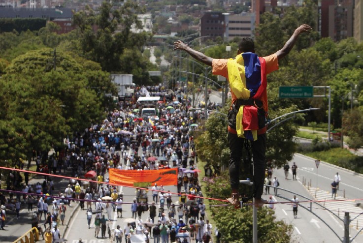 PROTESTAS EN COLOMBIA ANSA