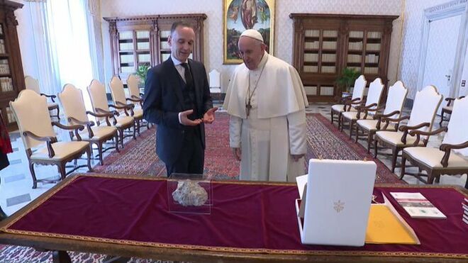 Francisco y el ministro de Asuntos Exteriores alemán, Heiko Maas