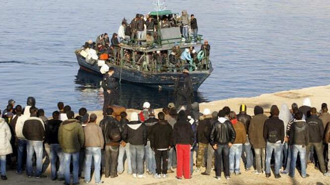 Lampedusa, epicentro europeo del flujo migratorio por mar.