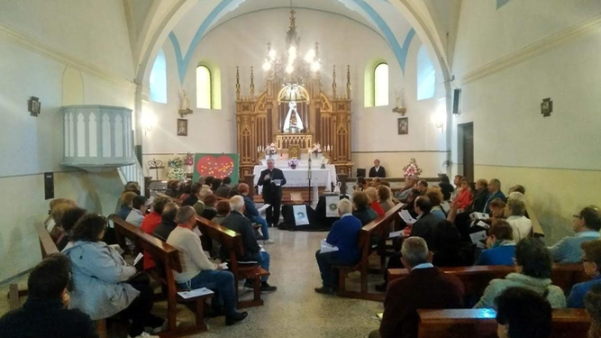 MOnseñor Herrero en un pueblo antes de la pandemia