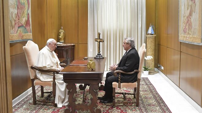 El Papa, con Alberto Fernández