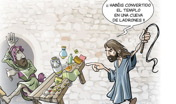 Jesús, indignado