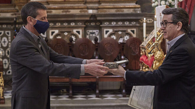 Amador Fernández, junto a Jesús Etayo, superior general, el día de su nombramiento