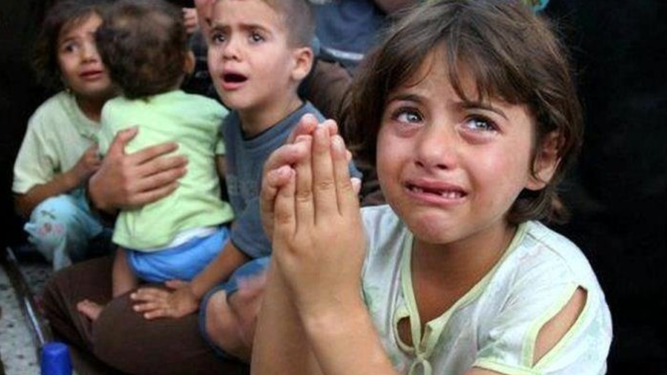 Niños palestinos en Gaza