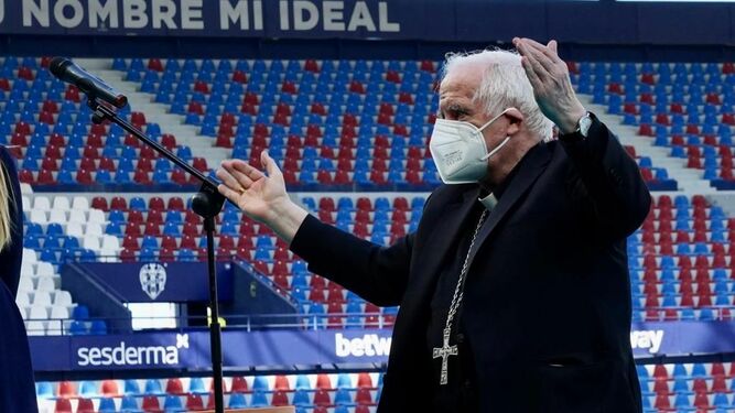 Cañizares, en el estadio del Levante