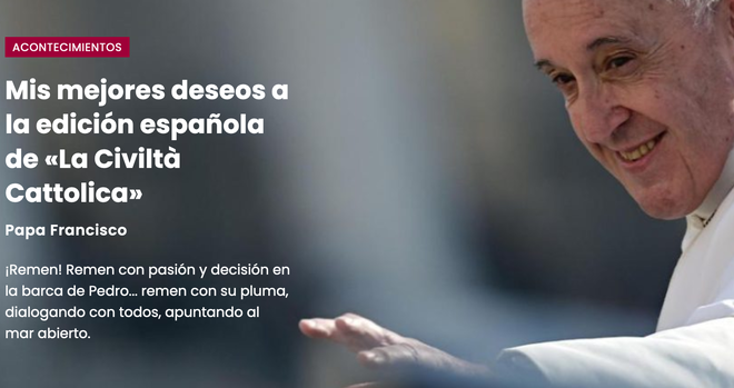 La 'Civiltá cattolica' habla español
