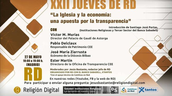 La transparencia en la Iglesia, a debate en los XXII Jueves de RD