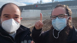 Miguel González Caballero y Javier Martín Langa, capellanes del Zendal