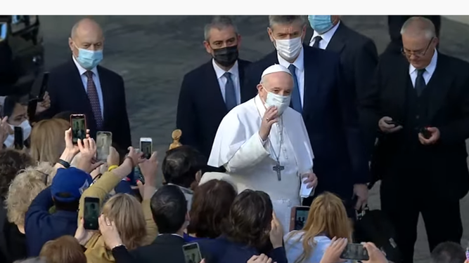 El Papa, en la audiencia