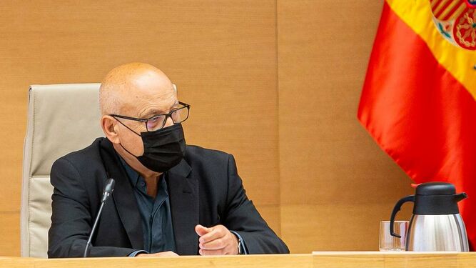 Silverio Nieto, durante su comparecencia en el Congreso