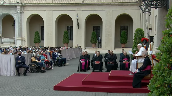 Audiencia papal en San Dámaso