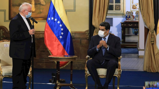 Aldo Giordano y Nicolás Maduro