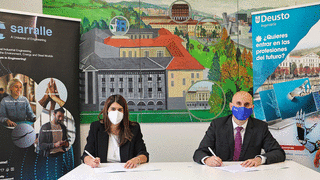 Firma del convenio Deusto-Sarralle