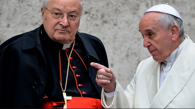 El Papa y el cardenal Sodano