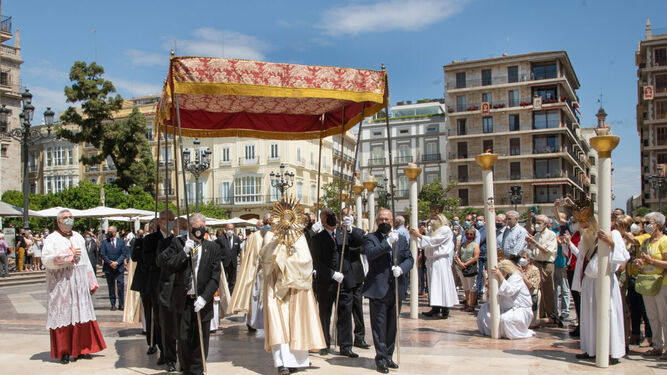 Procesión del Corpus Christi en Valencia