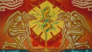 El reencuentro entre el águila y el cóndor. Dextrógira