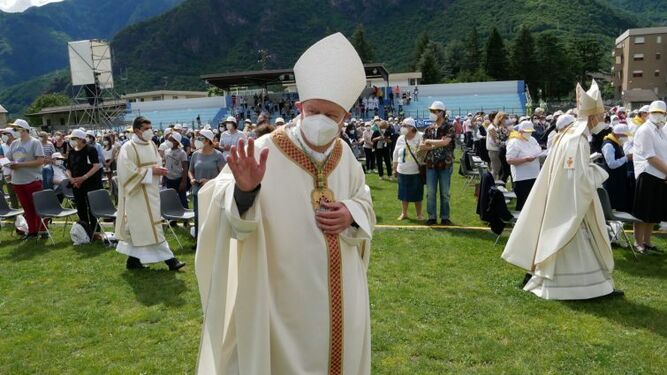 Marcello Semeraro, durante la beatificación