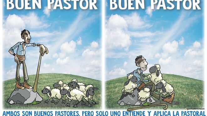 Buen pastor, de Agustín de la Torre.