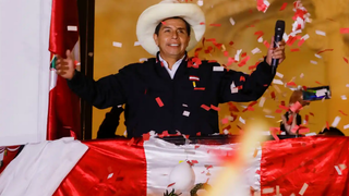 Castillo, ganador de las elecciones en Perú
