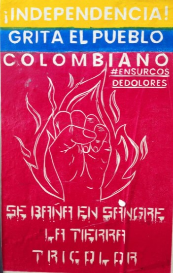 afiche paro nacional colombia