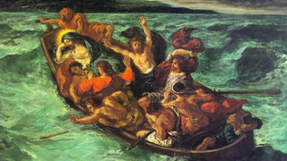 Jesús duerme en la barca