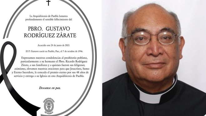 Muere el cura poblano Gustavo Rodríguez