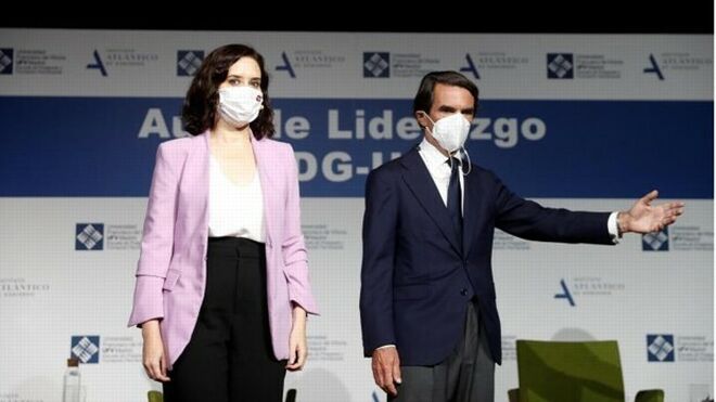 Ayuso y Aznar, en la Francisco de Vitoria