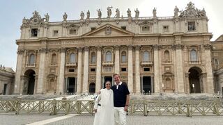 Lucía Caram, con Juan Carlos Cruz
