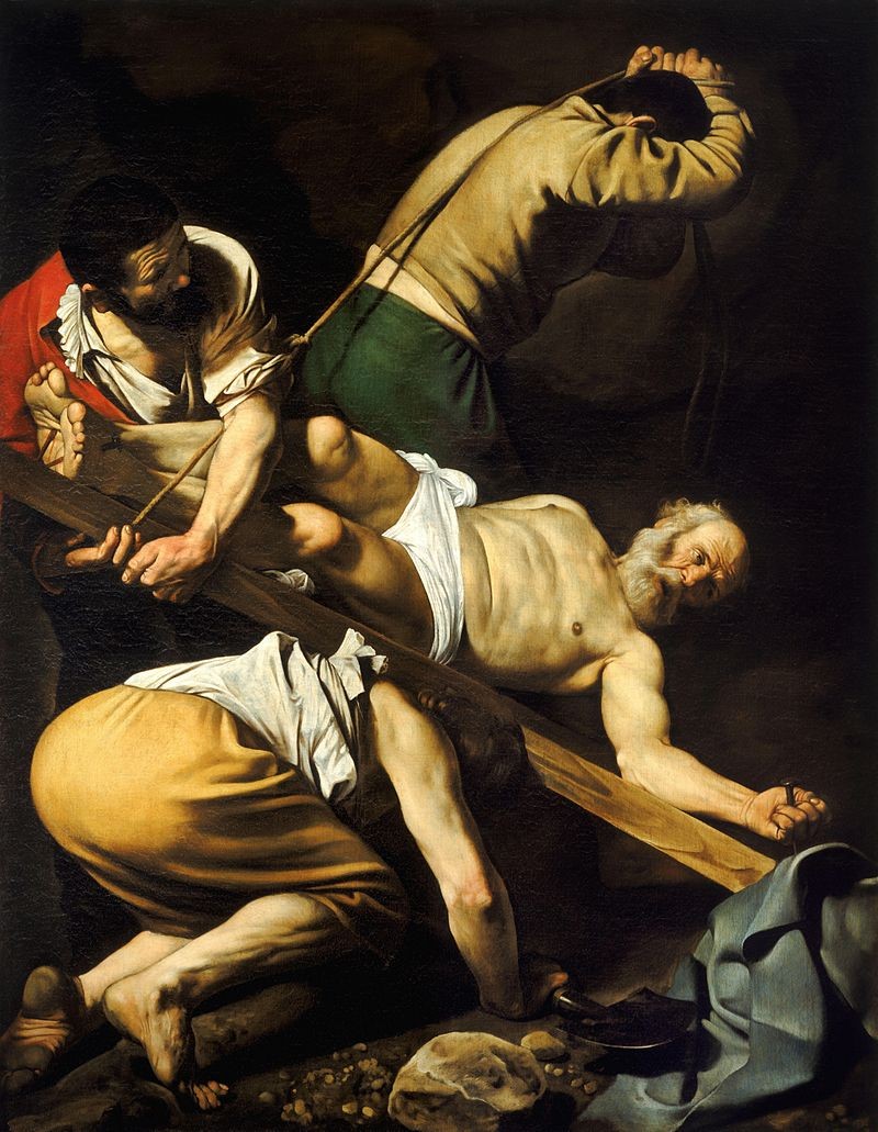 La cricifixión de Pedro - Caravaggio