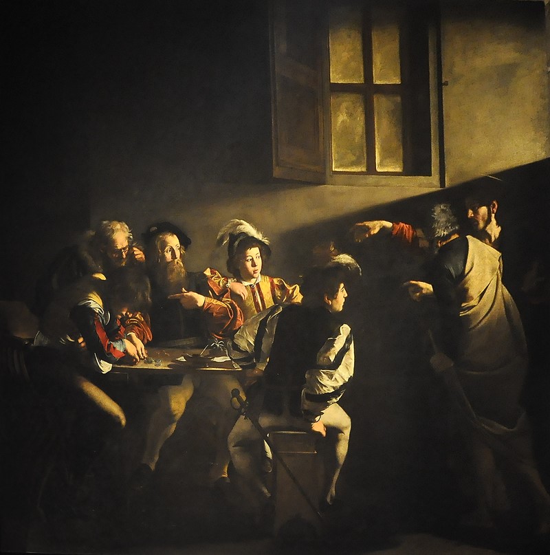 la vocación de Mateo - Caravaggio