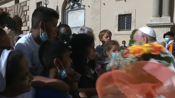 Flores para el Papa