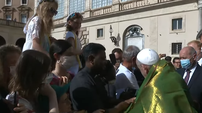 El Papa, en la audiencia