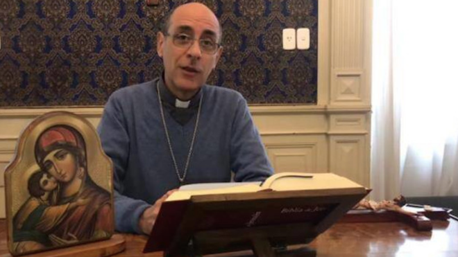 Monseñor Fernández, arzobispo de La Plata