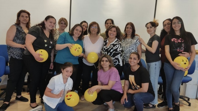 Taller de sonrisas en Jerusalén