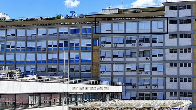 Habitaciones del Papa en el Gemelli