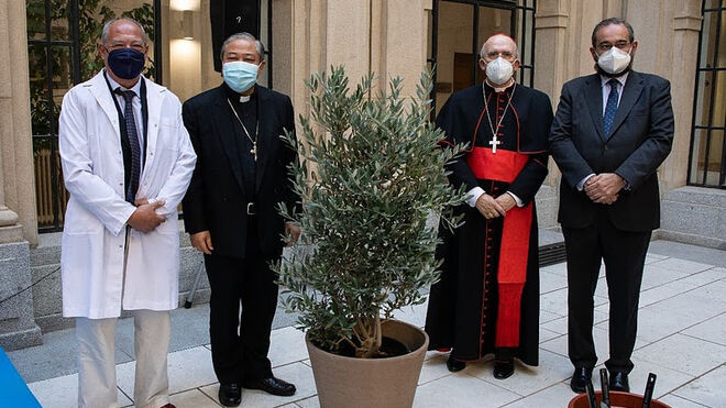 José María del Corral, Monseñor Bernardito Auza, Cardenal Carlos Osoro y Alfonso Bullón de Mendoza y Gómez de Valugera