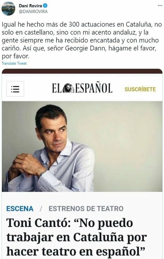 Toni Cantó y sus mentiras