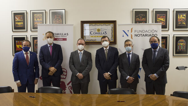 Mariano Ventosa, Segismundo Álvarez, Enrique Sanz, José Ángel Martinez Sanchiz, Manuel González Meneses y Abel Veiga
