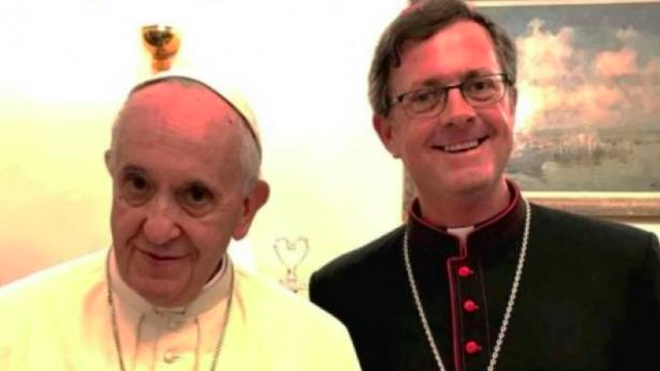 Jorge García Cuervas, con el Papa