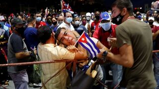 Protestas en Cuba en el mes de julio.