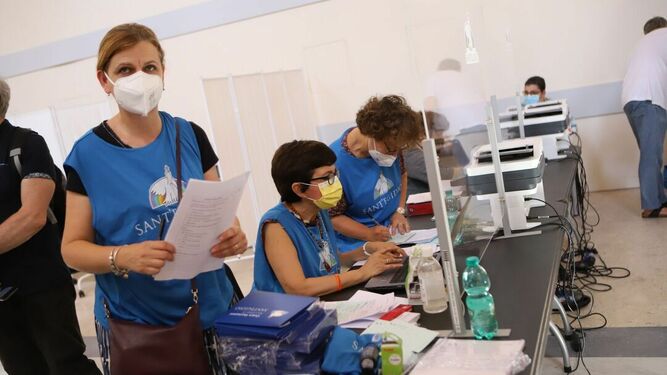 Voluntarias del centro.