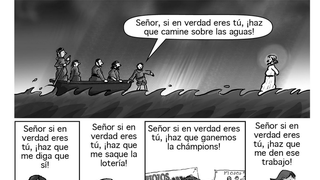 !Haz que camine sobre las aguas!